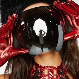 Robotica face shield sunglasses from Dolls Kill